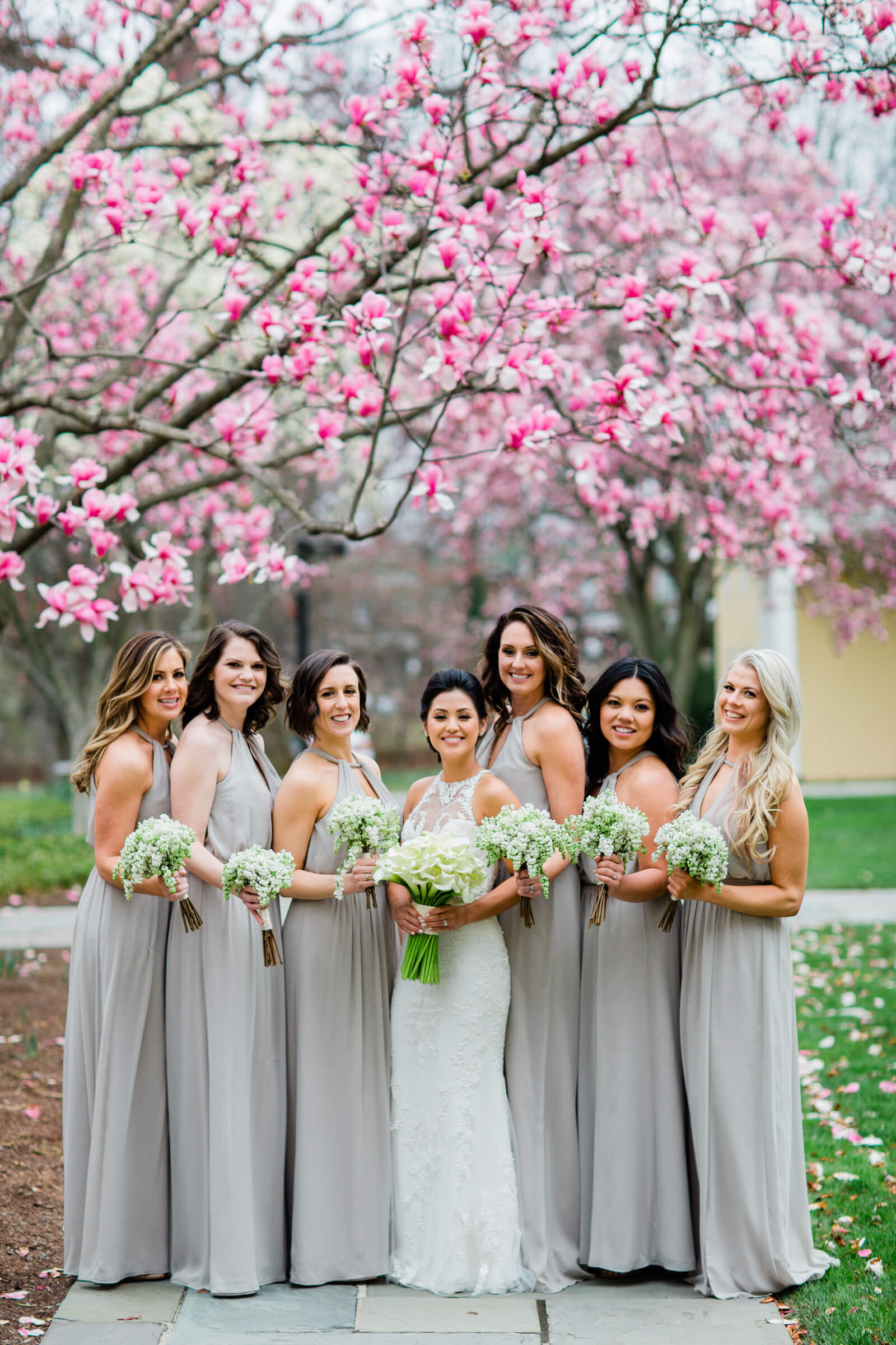 6 bridesmaids and 6 groomsmen