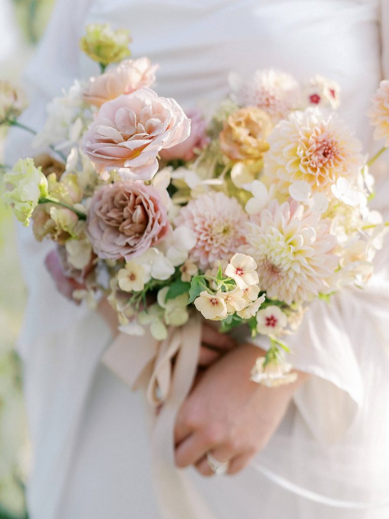 Blushing Bride Classic Bridal Bouquet Wedding Flowers in Baltimore